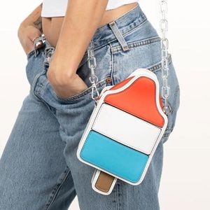 NEW! POPSICLE SHAPED PURSE GRAND FINALE WITH RED WHITE AND BLUE by Tipsy…